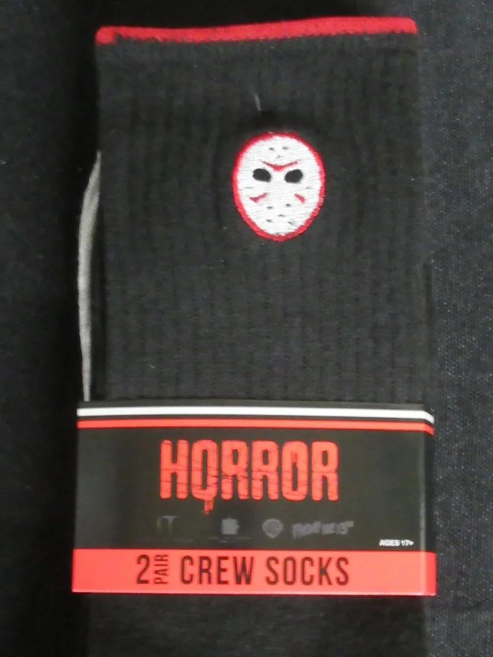 2 pack Horror Crew Socks (Jason and Pennywise)